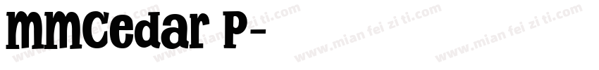 MMCedar P字体转换